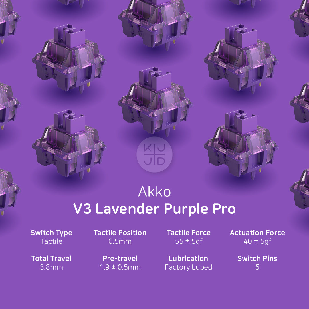 [TACTILE] Akko V3 Lavender Purple Pro